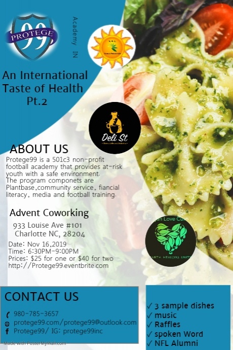 Protege99 International Taste Of Health II Flyer